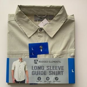 NWT Rugged Elements long sleeve guide shirt Size Large